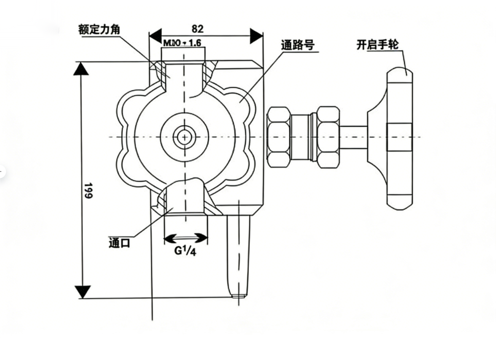 High-pressure floating ball valve